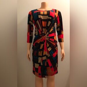 NWOT MULTICOLOR JERSEY DRESS